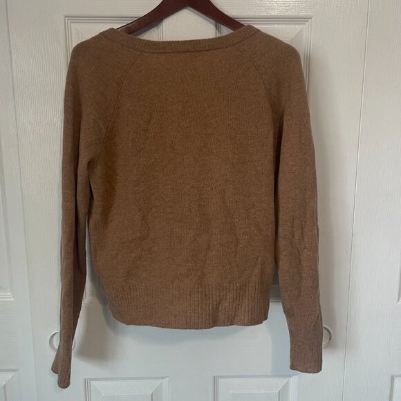 Reformation Tan V-Neck Sweater - Picture 3 of 4